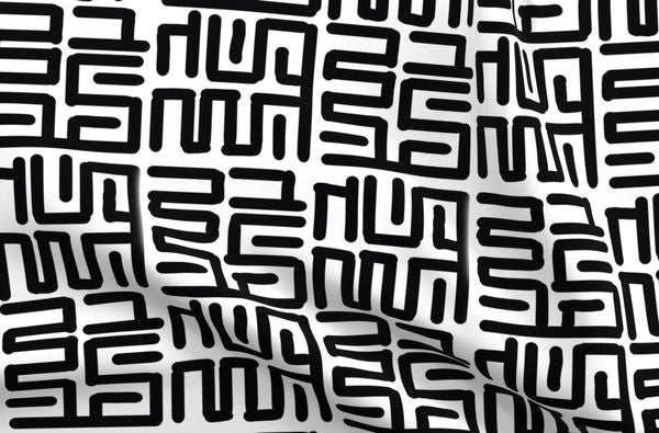 ZAYD NOIR FABRIC SAMPLE