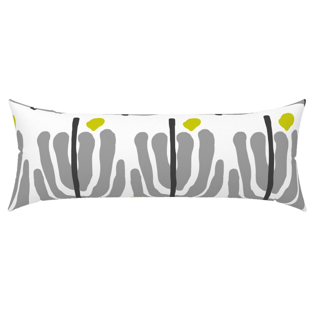 PLANTA GRIS THROW PILLOW COVER