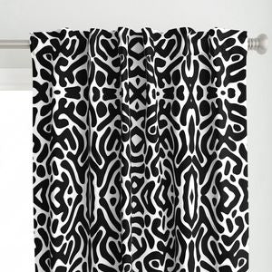 REFLECTIONS NOIR CURTAIN PANEL