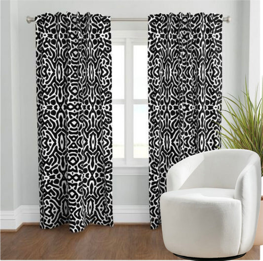 REFLECTIONS NOIR CURTAIN PANEL