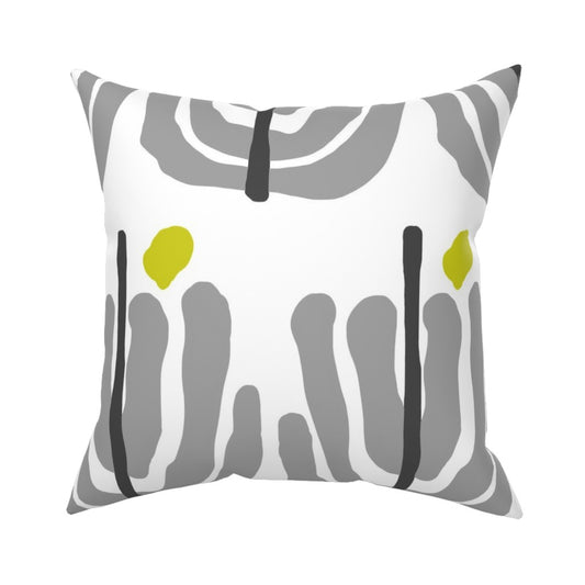 PLANTA GRIS THROW PILLOW COVER