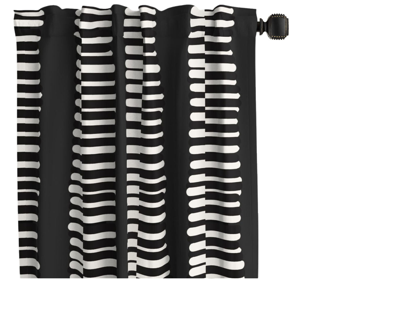 RAYAS NOIR CURTAIN PANEL