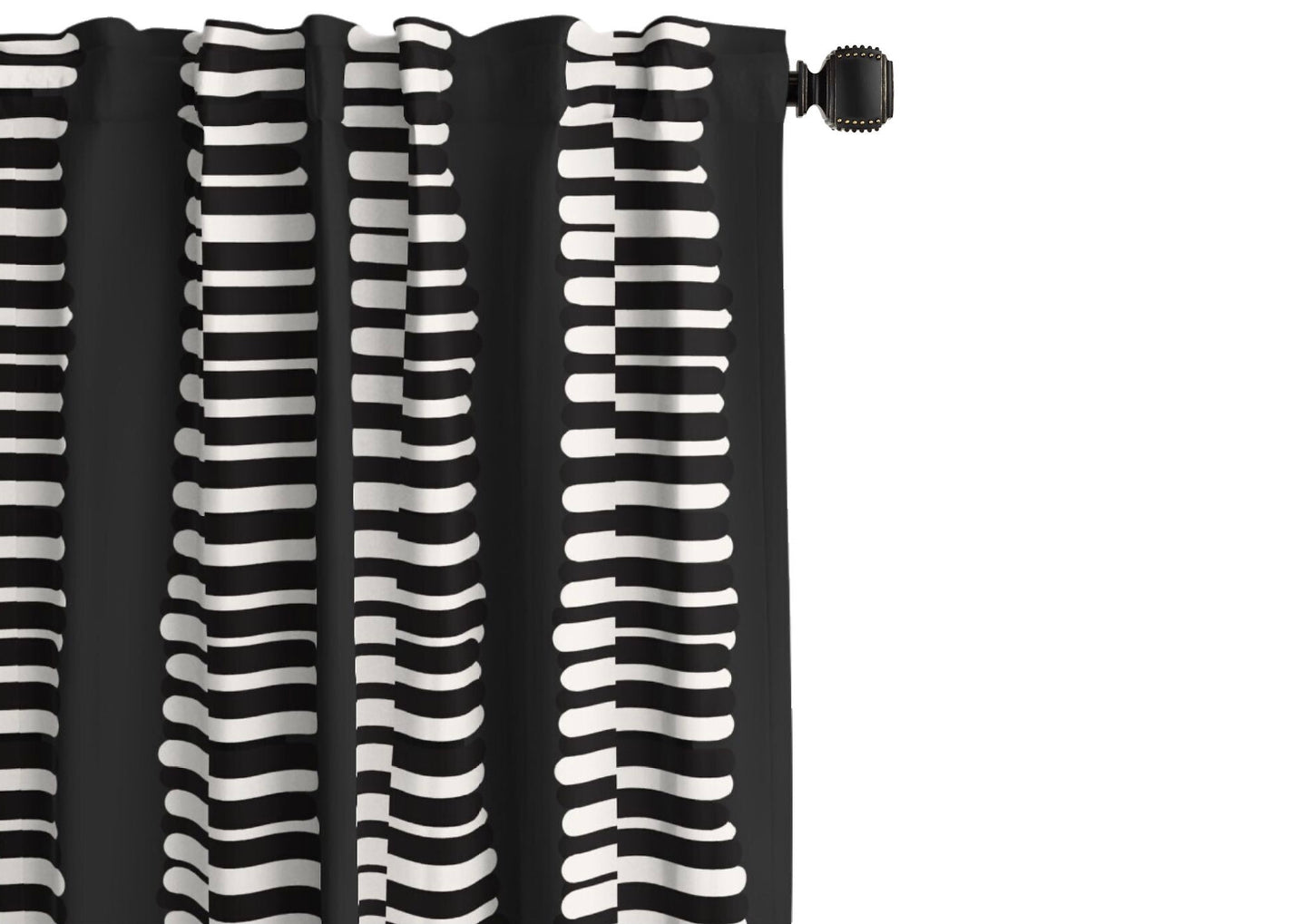RAYAS NOIR CURTAIN PANEL